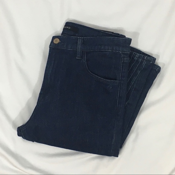 J BRAND Ruby High Rise Tribal Hem Cropped Festival Concert Match Wash Jeans - Picture 6 of 10